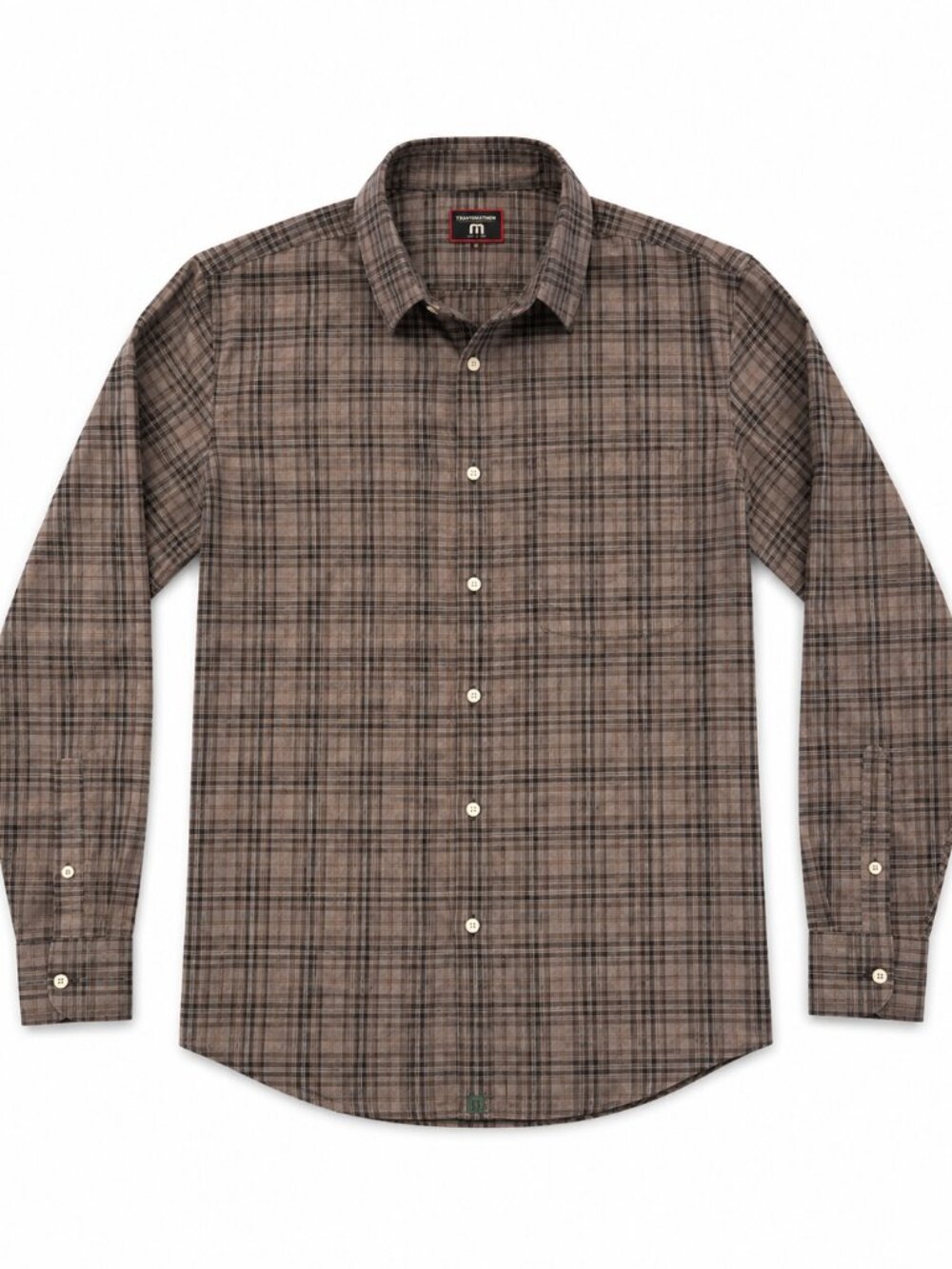 UNTUCKit Devitt WF Mens XL Regular Fit Gray Plaid Wrinkle-Free Button Down Shir